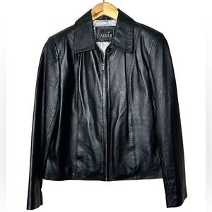 Vintage Adler Real Leather Moto Style Jacket